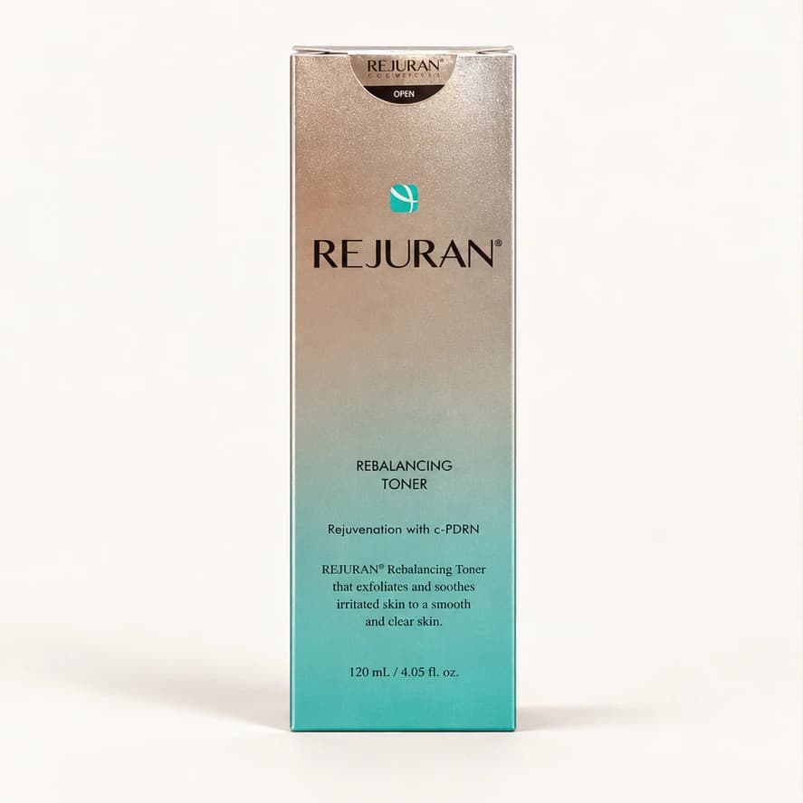 REJURAN Rebalancing Toner — 120 ml — imagem ilustrativa do produto gerada a partir da embalagem real.