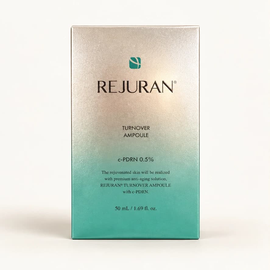 REJURAN Turnover Ampoule — 50 ml — imagem ilustrativa do produto gerada a partir da embalagem real.