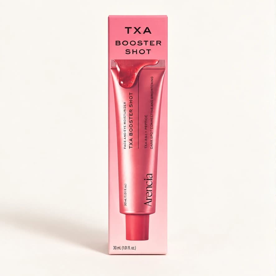 Arencia TXA Booster Shot — 30 ml — imagem ilustrativa do produto gerada a partir da embalagem real.