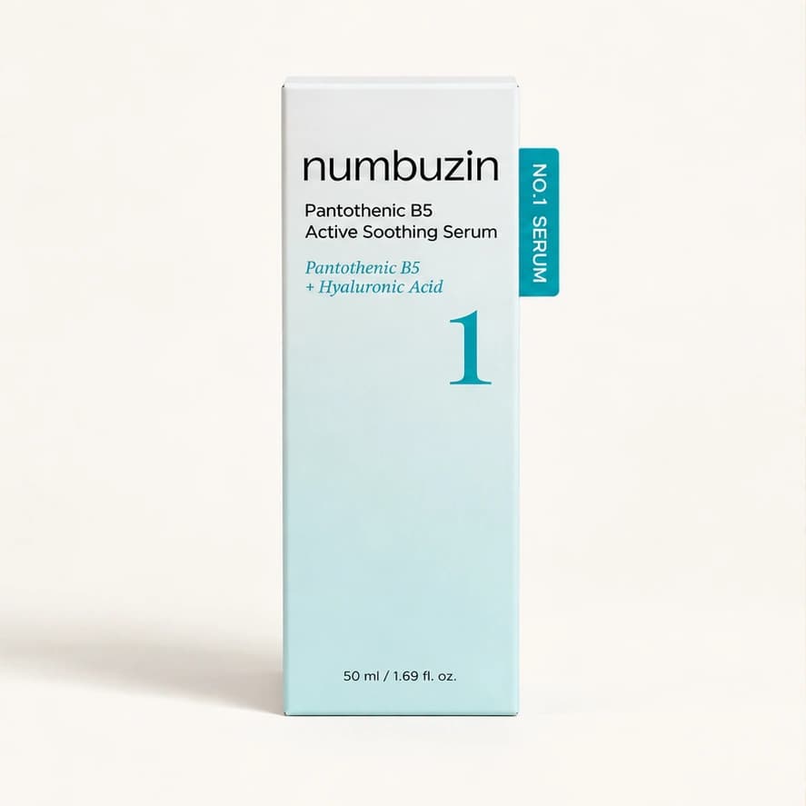 numbuzin No. 1 Pantothenic B5 Active Soothing Serum — 50 ml — imagem ilustrativa do produto gerada a partir da embalagem real.