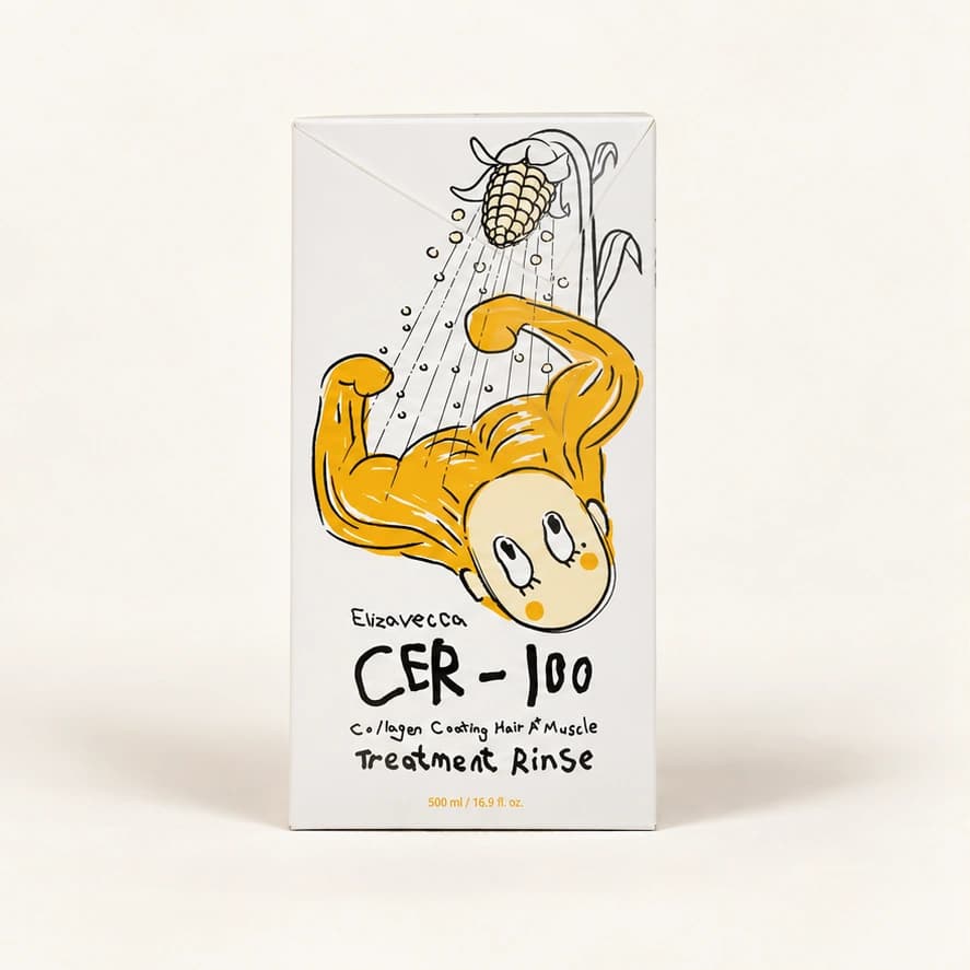 Elizavecca CER-100 Collagen Coating Hair A+ Muscle Treatment Rinse — 500 ml — imagem ilustrativa do produto gerada a partir da embalagem real.