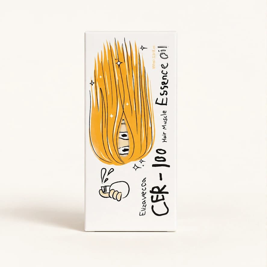 Elizavecca CER-100 Hair Muscle Essence Oil — 100 ml — imagem ilustrativa do produto gerada a partir da embalagem real.