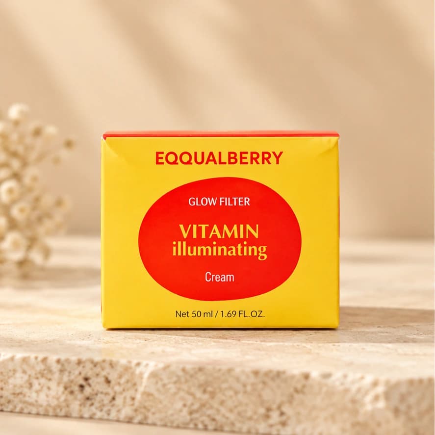 EQQUALBERRY Vitamin Illuminating Cream — 50 ml — imagem ilustrativa do produto gerada a partir da embalagem real.