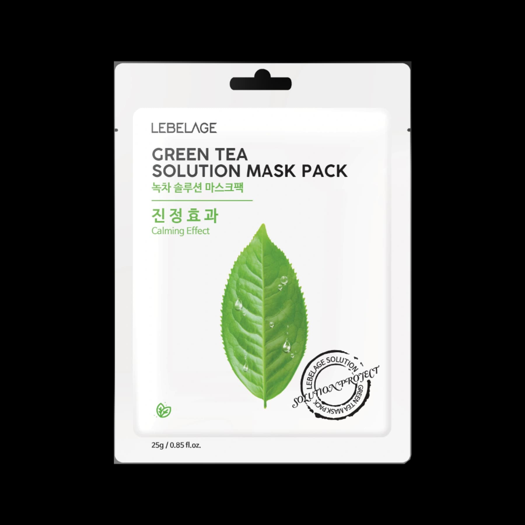 Lebelage Máscara Facial de Chá Verde — fotografia oficial da marca.