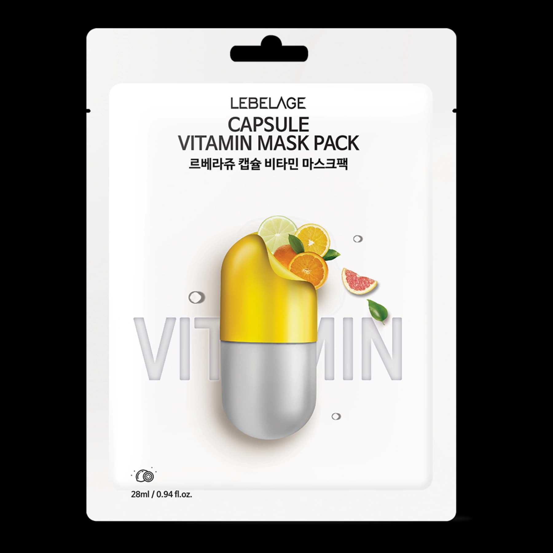 Lebelage Máscara Premium de Hidratação Cápsula de Vitaminas — fotografia oficial da marca.