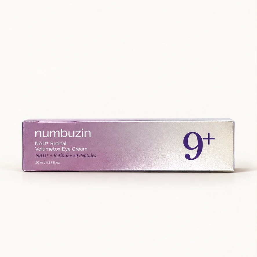 numbuzin 9+ NAD+ Retinal Volumetox Eye Cream — 20 ml — imagem ilustrativa do produto gerada a partir da embalagem real.