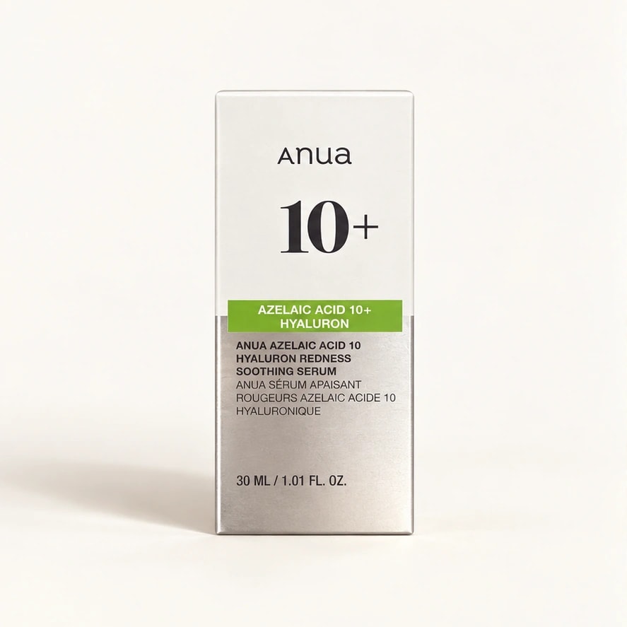 Anua Azelaic Acid 10 Hyaluron Redness Soothing Serum — 30 ml — imagem ilustrativa do produto gerada a partir da embalagem real.