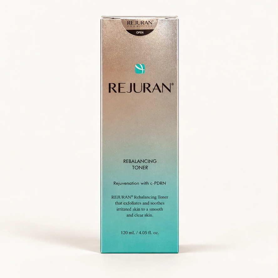 REJURAN Rebalancing Toner — 120 ml — imagem ilustrativa do produto gerada a partir da embalagem real.