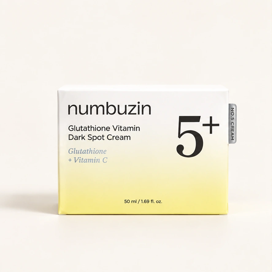 numbuzin 5+ Glutathione Vitamin Dark Spot Cream — 50 ml — imagem ilustrativa do produto gerada a partir da embalagem real.