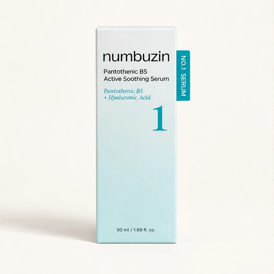 numbuzin No. 1 Pantothenic B5 Active Soothing Serum — 50 ml — imagem ilustrativa do produto gerada a partir da embalagem real.