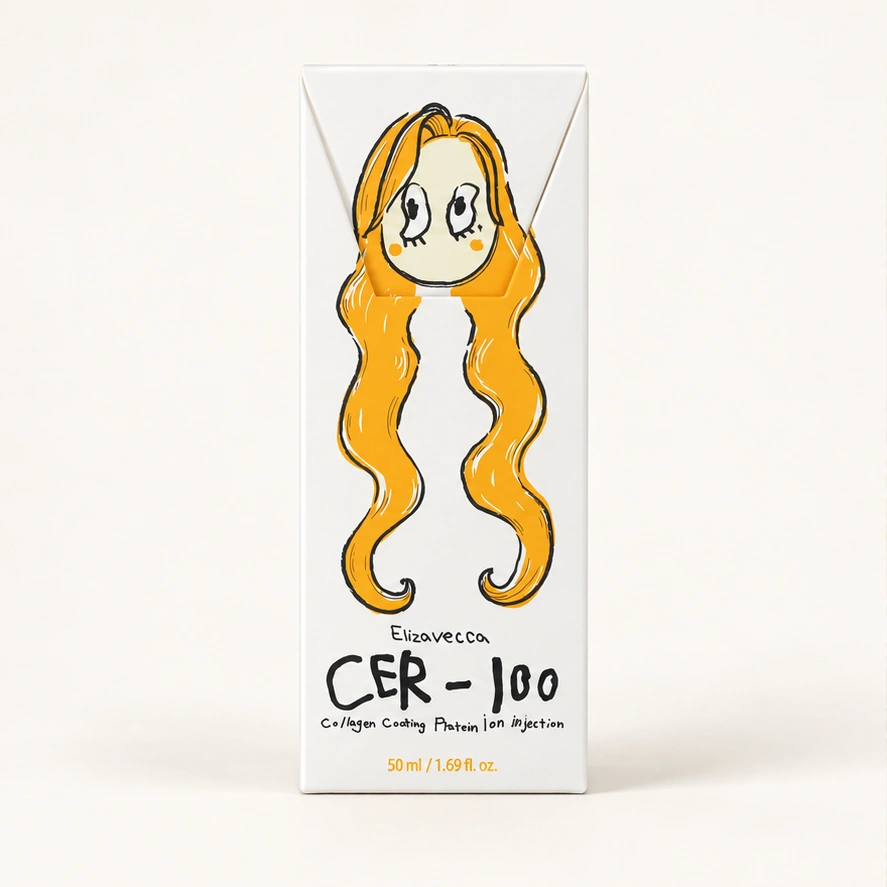 Elizavecca CER-100 Collagen Coating Protein Ion Injection — 50 ml — imagem ilustrativa do produto gerada a partir da embalagem real.