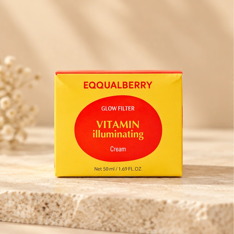 EQQUALBERRY Vitamin Illuminating Cream — 50 ml — imagem ilustrativa do produto gerada a partir da embalagem real.
