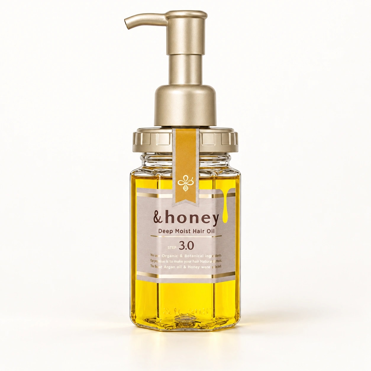 &honey Deep Moist Hair Oil 3.0 100ml — imagem ilustrativa baseada na embalagem original.