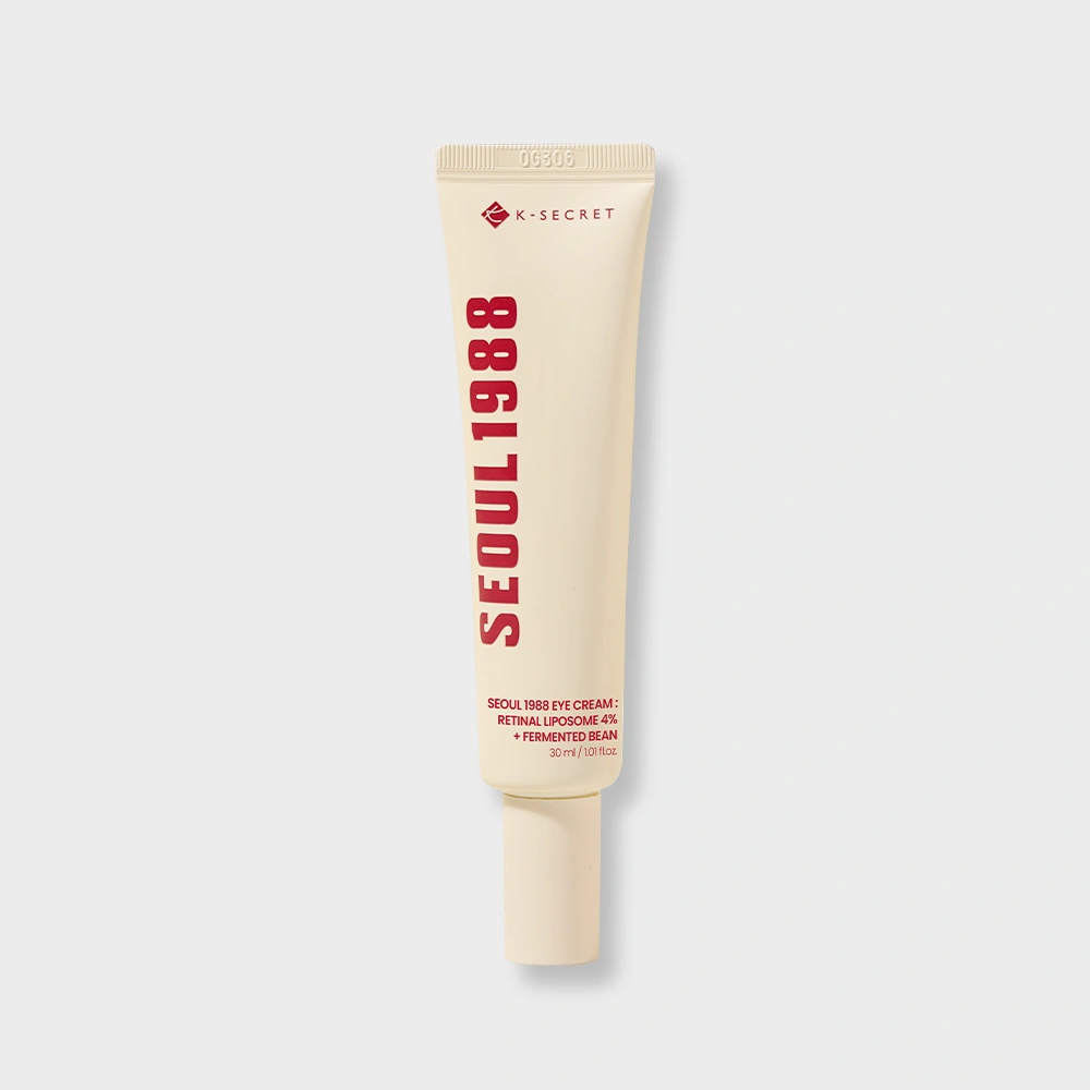 K-Secret Seoul 1988 Eye Cream Retinal Liposome 4% + Fermented Bean 30ml — fotografia oficial da marca.