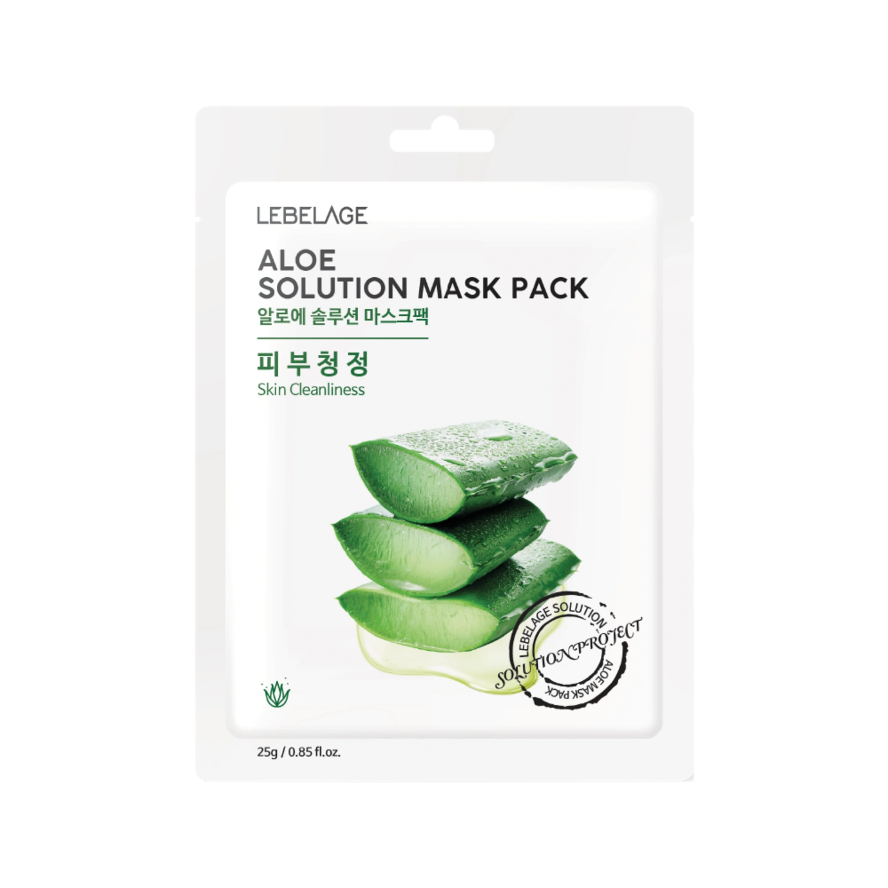 Lebelage Máscara Facial de Aloe — fotografia oficial da marca.