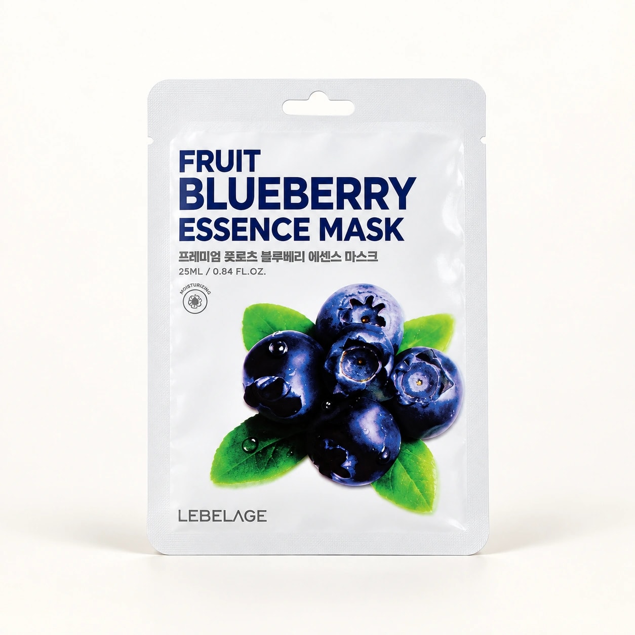 Lebelage Máscara de Hidratação Essência de Blueberry — imagem ilustrativa baseada na embalagem original.