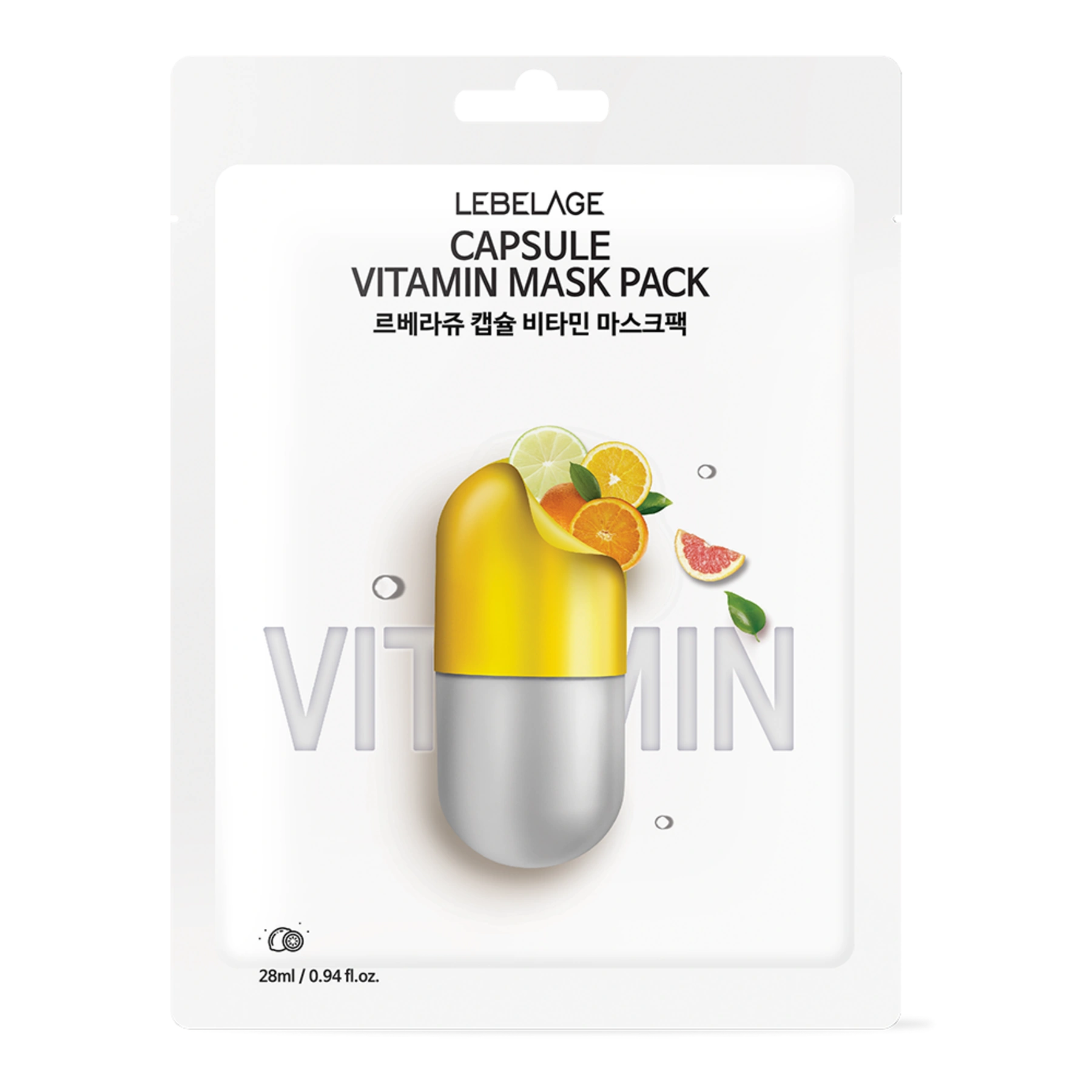 Lebelage Máscara Premium de Hidratação Cápsula de Vitaminas — fotografia oficial da marca.