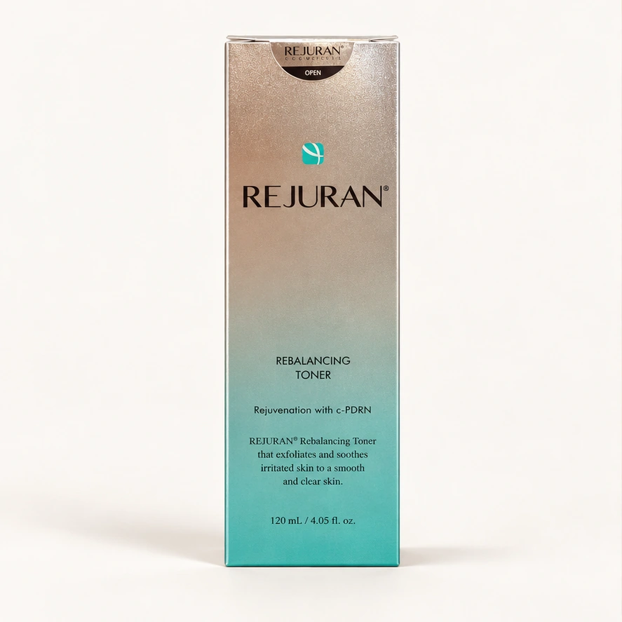 REJURAN Rebalancing Toner — 120 ml — imagem ilustrativa do produto gerada a partir da embalagem real.