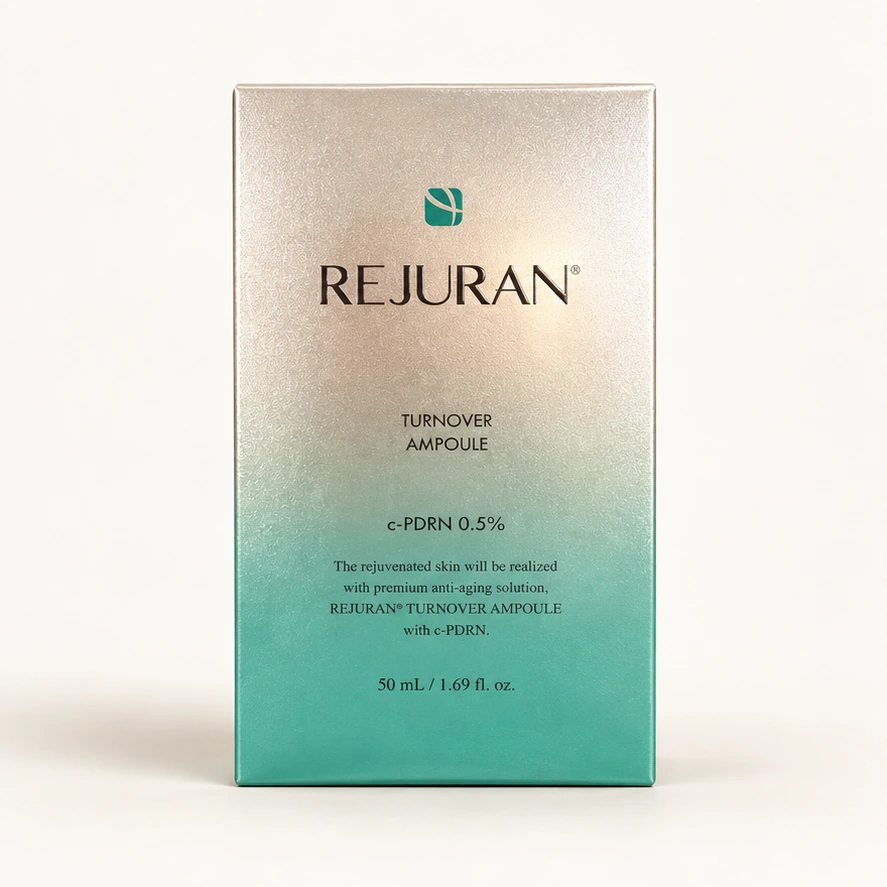 REJURAN Turnover Ampoule — 50 ml — imagem ilustrativa do produto gerada a partir da embalagem real.