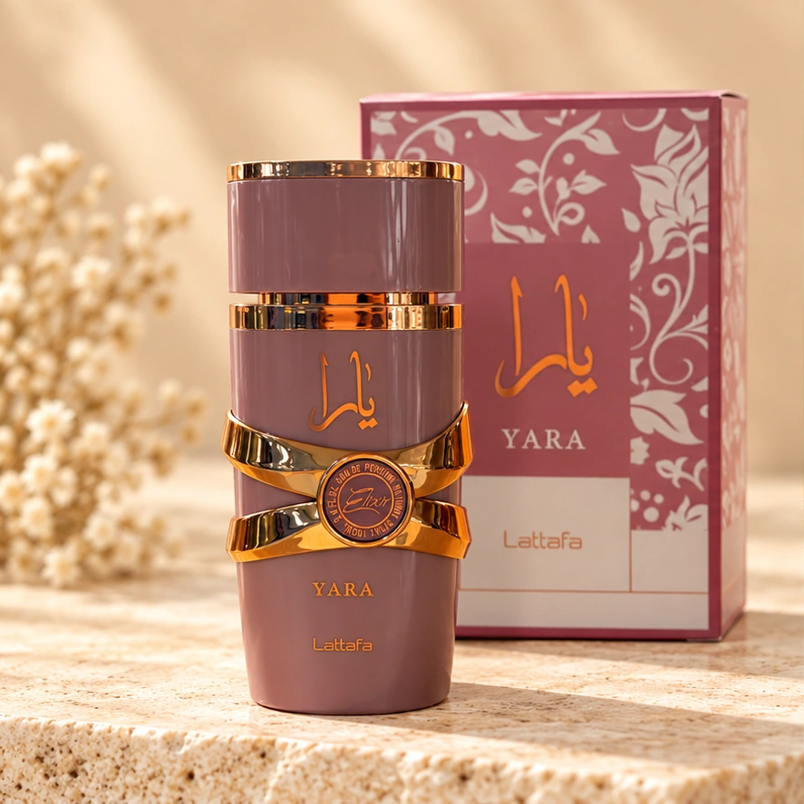 Lattafa Yara Elixir — 100 ml — imagem profissional ilustrativa do produto.